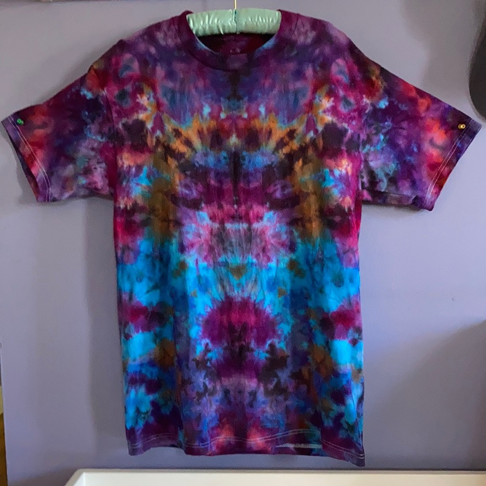 One of a kind hand dyed tie dye t-shirt